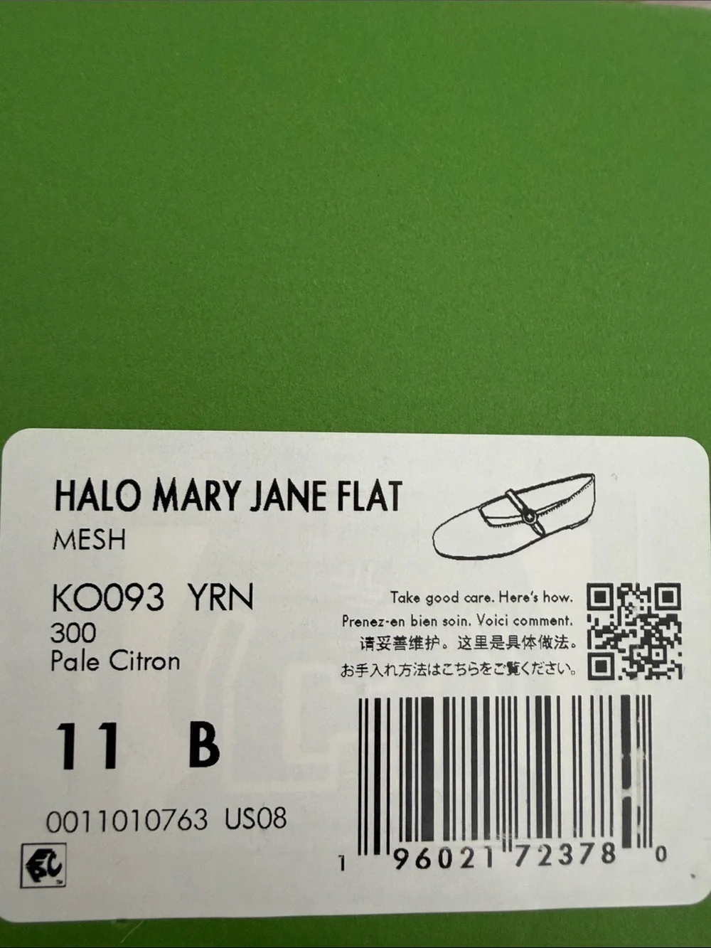 kate spade Pale Yellow Ballet Flat with Gold Buckle